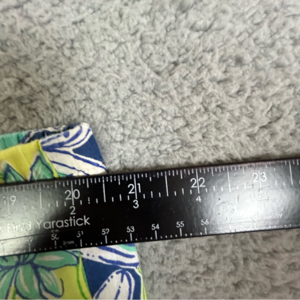Lilly Pulitzer women’s Tropical Leaf Print PJs in Navy, Green & White size L - Picture 7 of 10